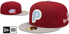 Phillies LETTERMAN SIDE-PATCH Fitted Hat by New Era - 2nd View