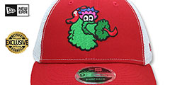 Phillies LP PHILLIE PHANATIC TRUCKER SNAPBACK Red-White Hat by New Era - 2nd View