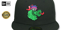 Phillies PHILLIE PHANATIC Black Fitted Hat by New Era - 2nd View