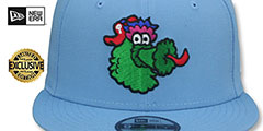 Phillies PHILLIE PHANATIC SNAPBACK Sky Hat by New Era - 2nd View