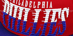 Phillies SAILTIP SNAPBACK Red-Royal Hat by New Era - 2nd View