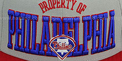 Phillies TEAM-PRIDE Grey-Red Fitted Hat by New Era - 2nd View