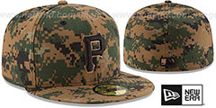 Pirates 2016 MEMORIAL DAY STARS N STRIPES Hat by New Era - 2nd View