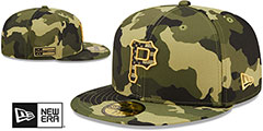 Pirates 2022 ARMED FORCES STARS N STRIPES Hat by New Era - 2nd View