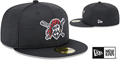 Pirates 2023 CLUBHOUSE Heather Black Fitted Hat by New Era - 2nd View