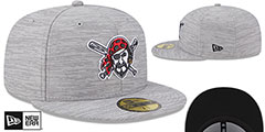 Pirates 2023 CLUBHOUSE Heather Grey Fitted Hat by New Era - 2nd View