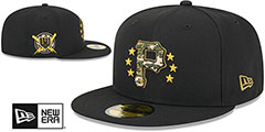 Pirates 2024 ARMED FORCES STARS N STRIPES Hat by New Era - 2nd View