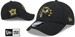 Pirates 2024 ARMED FORCES STARS N STRIPES STRETCH SNAP Hat by New Era - 2nd View