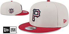 Pirates 2024 JULY 4TH STARS N STRIPES SNAPBACK Hat by New Era - 2nd View