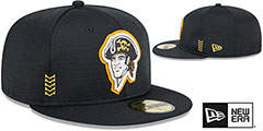 Pirates 2024 ONFIELD CLUBHOUSE Heather Black Fitted Hat by New Era - 2nd View