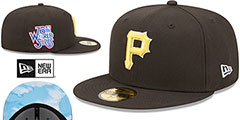 Pirates 76TH WS CLOUD-UNDER Black Fitted Hat by New Era - 2nd View