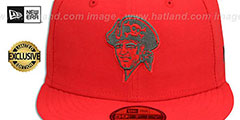 Pirates COOP MLB TEAM-BASIC Fire Red-Charcoal Fitted Hat by New Era - 2nd View