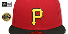 Pirates COOPERPACK Red-Black Fitted Hat by New Era - 2nd View