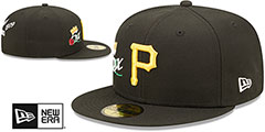 Pirates CROWN CHAMPS Black Fitted Hat by New Era - 2nd View