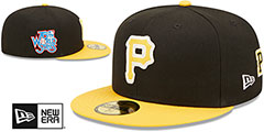 Pirates LETTERMAN SIDE-PATCH Fitted Hat by New Era - 2nd View