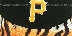 Pirates REAL TIGER VIZA-PRINT Black Fitted Hat by New Era - 2nd View