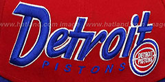 Pistons SNAP-IT-BACK SNAPBACK Red-Royal Hat by New Era - 2nd View