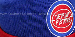 Pistons XL-LOGO BEANIE Royal by Mitchell and Ness - 2nd View