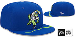 Quakes MILB MARVEL DEFENDERS Royal Fitted Hat by New Era - 2nd View