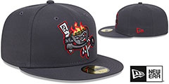 Quakes THEME NIGHT Charcoal Fitted Hat by New Era - 2nd View