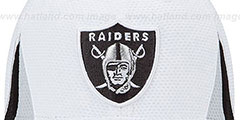 Raiders 2013 NFL TRAINING FLEX White Hat by New Era - 2nd View