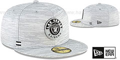 Raiders 2020 ONFIELD STADIUM Heather Grey Fitted Hat by New Era - 2nd View