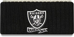 Raiders 2022 NFL SIDELINE Knit Beanie Hat by New Era - 2nd View