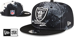 Raiders 2022 NFL SIDELINE TIE-DYE SNAPBACK Hat by New Era - 2nd View