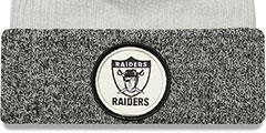 Raiders 2022 NFL THROWBACK SIDELINE Knit Beanie Hat by New Era - 2nd View