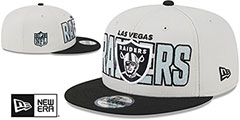 Raiders 2023 NFL DRAFT SNAPBACK Stone-Black Hat by New Era - 2nd View