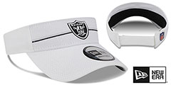 Raiders 2023 NFL TRAINING CAMP VISOR White by New Era - 2nd View