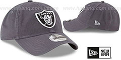 Raiders CORE-CLASSIC STRAPBACK Charcoal Hat by New Era - 2nd View