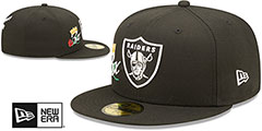 Raiders CROWN CHAMPS Black Fitted Hat by New Era - 2nd View