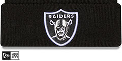 Raiders FRESH STRIPED Knit Beanie Hat by New Era - 2nd View