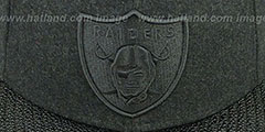 Raiders MELTON STINGER STRAPBACK Hat by New Era - 2nd View