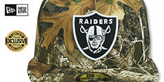 Raiders NFL TEAM-BASIC Realtree Camo Fitted Hat by New Era - 2nd View