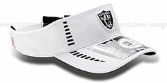 Raiders NFL TRAINING White Visor by New Era - 2nd View