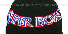 Raiders SUPER BOWL XI Black Knit Beanie Hat by New Era - 2nd View