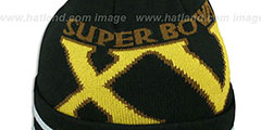 Raiders SUPER BOWL XV Black Knit Beanie Hat by New Era - 2nd View