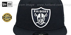 Raiders TEAM-BASIC SNAPBACK Navy-White Hat by New Era - 2nd View