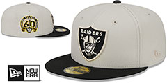 Raiders TWO-TONE STONE Fitted Hat by New Era - 2nd View