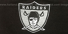 Raiders XL-LOGO BEANIE Black by Mitchell and Ness - 2nd View