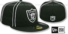 Raiders Y2K SOUTACHE Black Fitted Hat by New Era - 2nd View