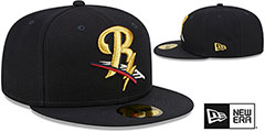 RailRiders MILB ONFIELD HOME Navy Fitted Hat by New Era - 2nd View