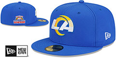 Rams 1990 PRO BOWL SIDE-PATCH Royal Fitted Hat by New Era - 2nd View