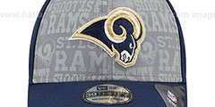 Rams 2014 NFL DRAFT FLEX Navy Hat by New Era - 2nd View