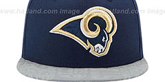 Rams 2014 NFL DRAFT Navy Fitted Hat by New Era - 2nd View