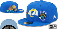 Rams GROOVY Royal Fitted Hat by New Era - 2nd View