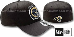 Rams NFL BLACK-CLASSIC FLEX Hat by New Era - 2nd View