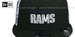 Rams SIDE-CARD SNAPBACK Black Hat by New Era - 2nd View